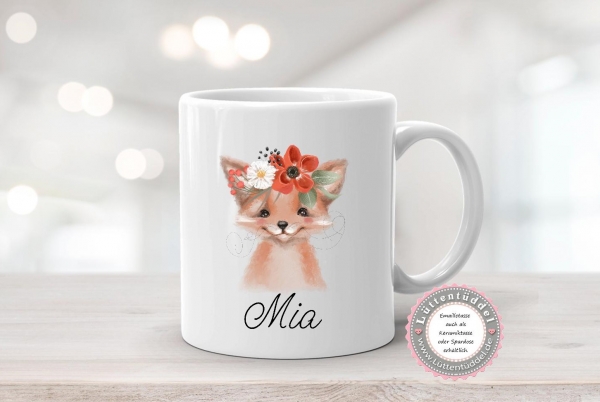 zuckersüße Tasche Maus 1 Boho Style Wechselwäsche WechselkleidungWunschname für KITA Geschenk Kindergarten Einschulung von Lüttentüddel®